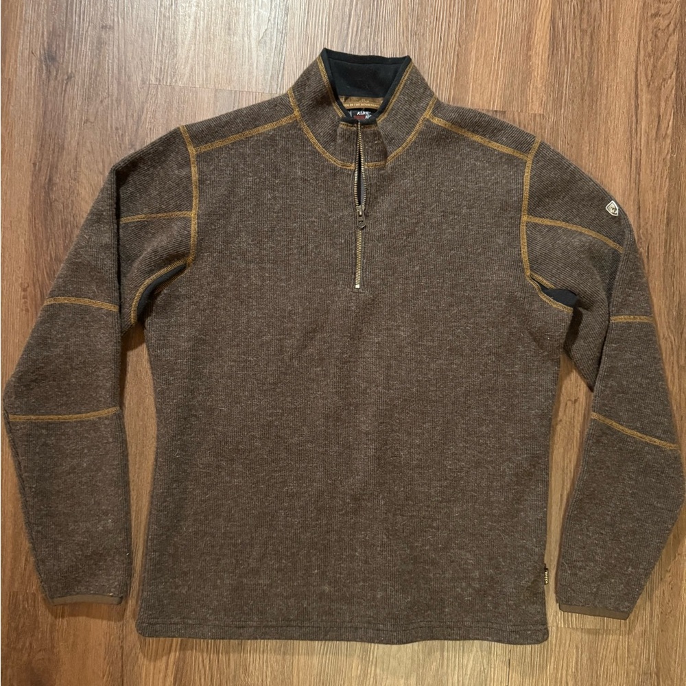 Kuhl Brown Zip Up Sweater